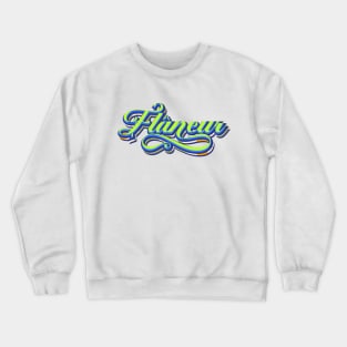 Flaneur | Floral Typography Crewneck Sweatshirt